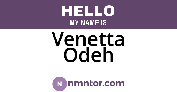 Venetta Odeh