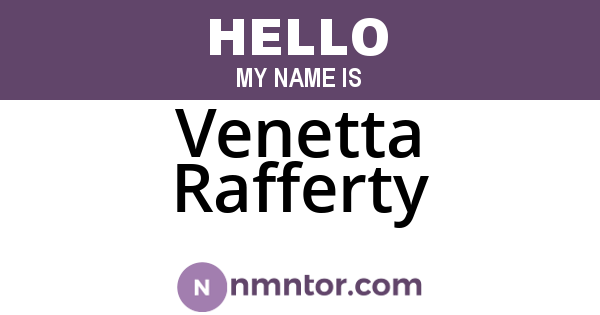Venetta Rafferty