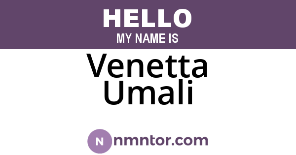 Venetta Umali
