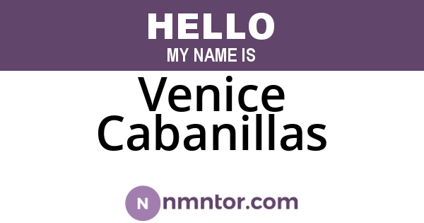 Venice Cabanillas