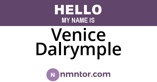 Venice Dalrymple