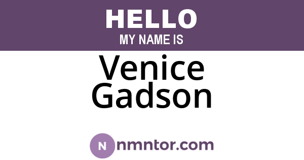 Venice Gadson