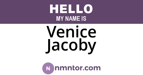 Venice Jacoby
