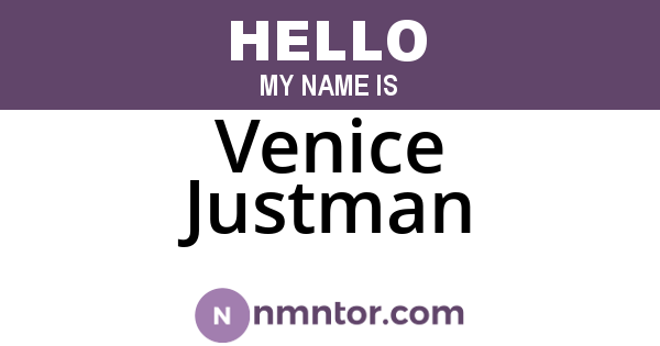 Venice Justman