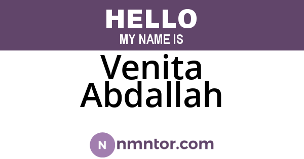 Venita Abdallah