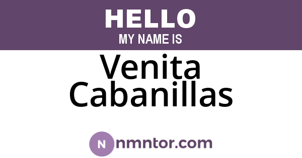 Venita Cabanillas