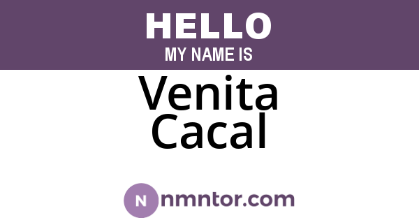 Venita Cacal