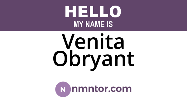 Venita Obryant