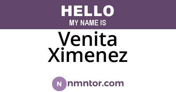 Venita Ximenez