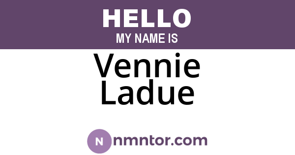 Vennie Ladue
