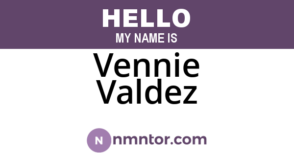 Vennie Valdez