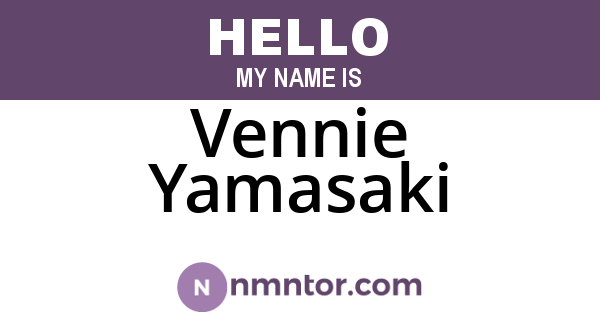 Vennie Yamasaki