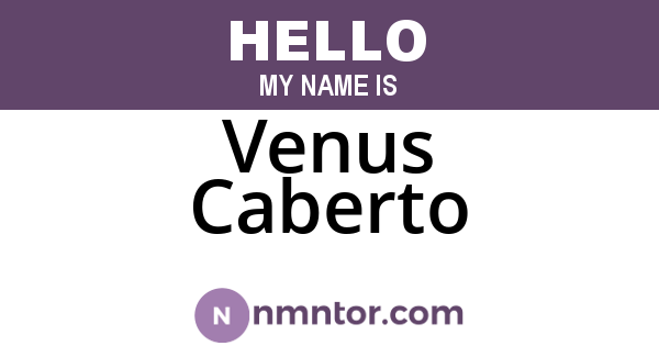Venus Caberto