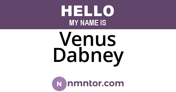 Venus Dabney