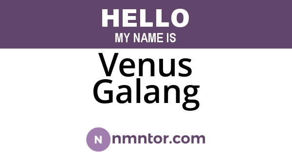 Venus Galang