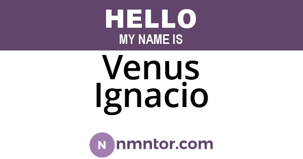 Venus Ignacio