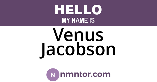 Venus Jacobson