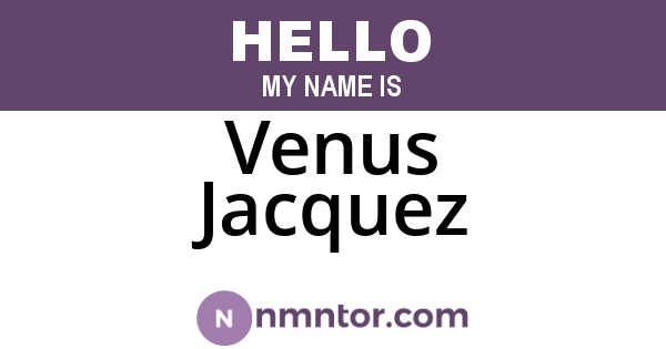 Venus Jacquez
