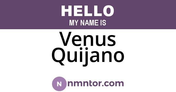 Venus Quijano