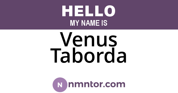 Venus Taborda