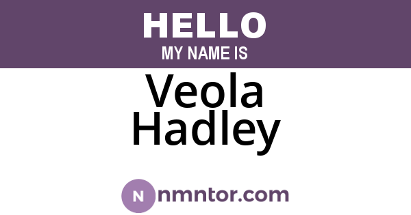 Veola Hadley
