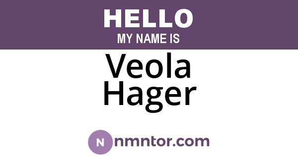 Veola Hager