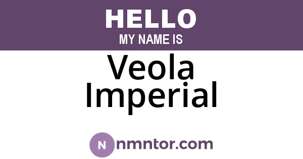 Veola Imperial