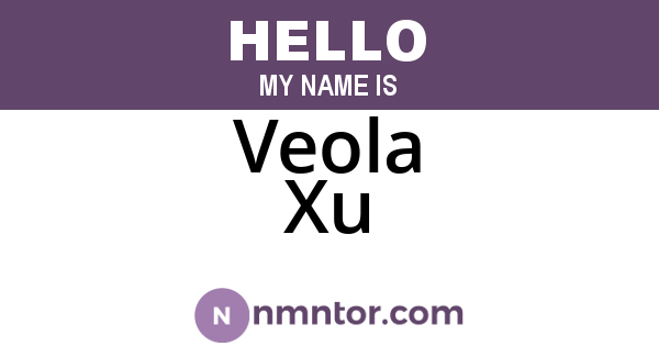 Veola Xu