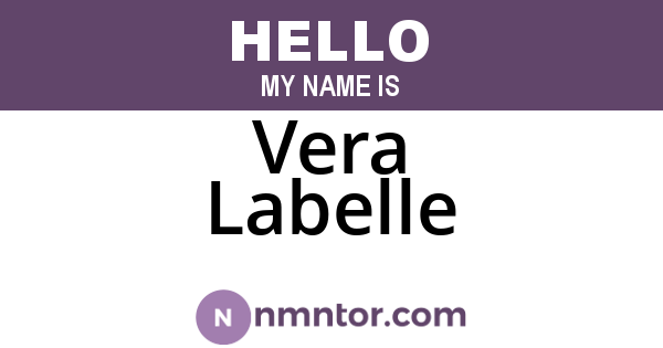 Vera Labelle