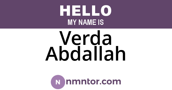 Verda Abdallah