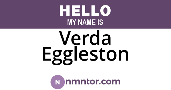 Verda Eggleston