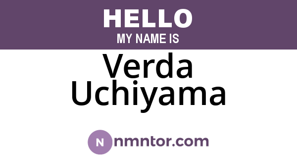 Verda Uchiyama