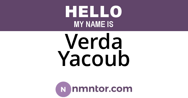 Verda Yacoub