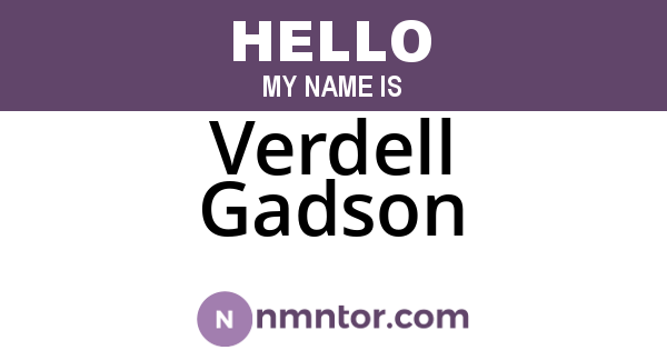 Verdell Gadson