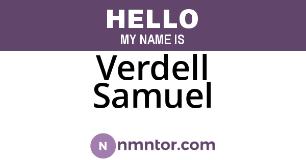 Verdell Samuel