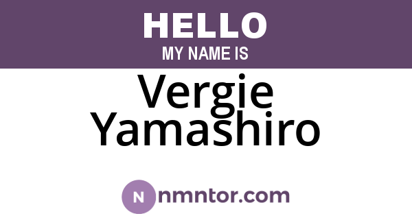Vergie Yamashiro