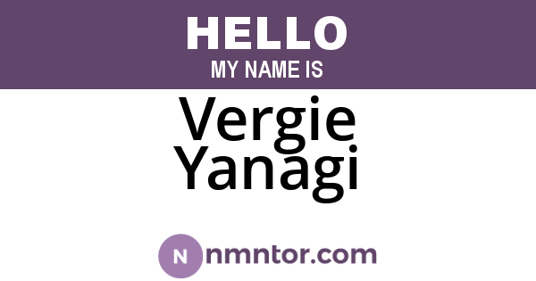 Vergie Yanagi