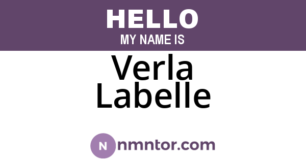 Verla Labelle