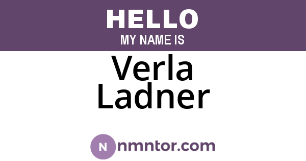 Verla Ladner