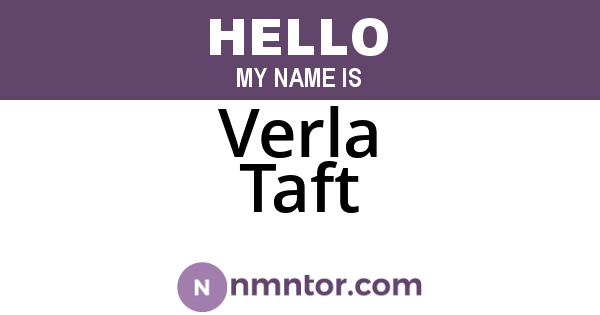 Verla Taft