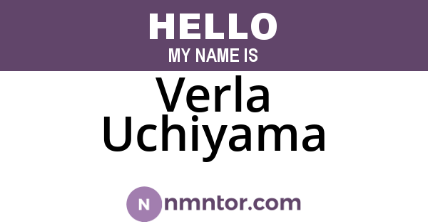 Verla Uchiyama