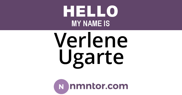 Verlene Ugarte