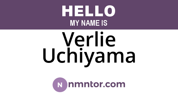 Verlie Uchiyama