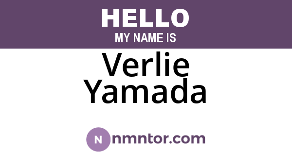 Verlie Yamada