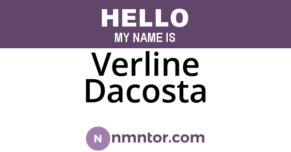 Verline Dacosta