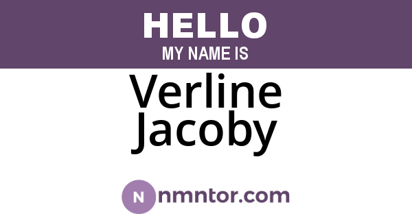 Verline Jacoby