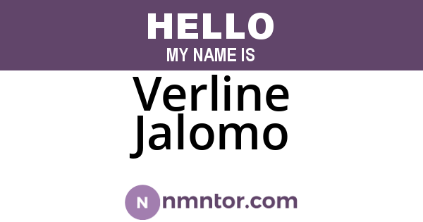 Verline Jalomo