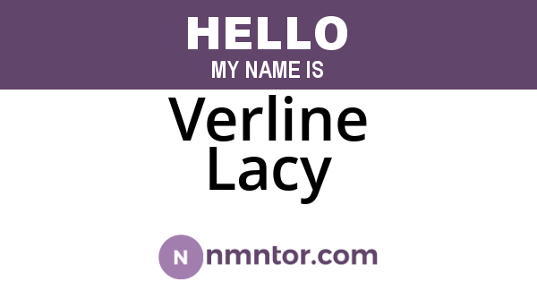 Verline Lacy