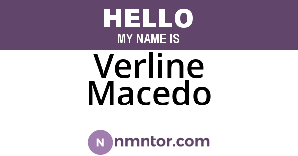 Verline Macedo