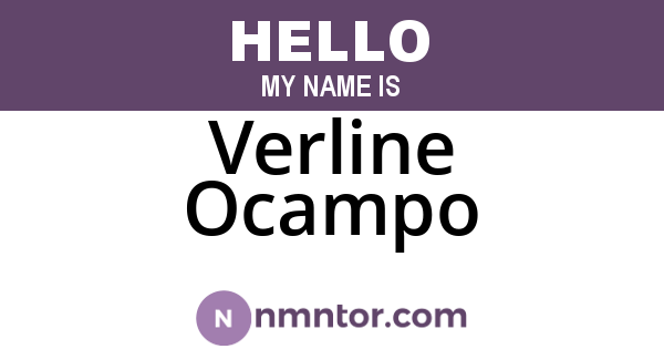 Verline Ocampo
